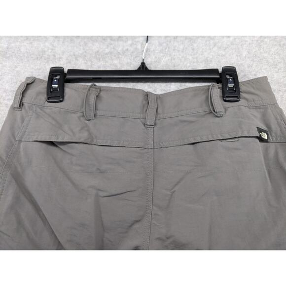 THE NORTH FACE Women's Sz 8 Convertible Pants Shorts Capris Zip Hiking‎ Gray - Picture 8 of 16
